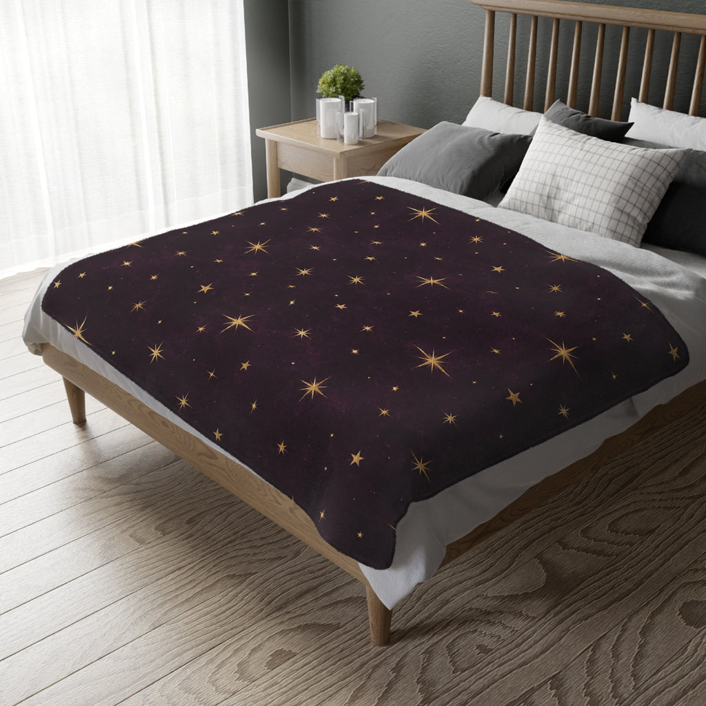Starry Night Velveteen Blanket