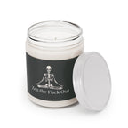 Meditating Skeleton Zen the F*ck Out Scented Soy Candle