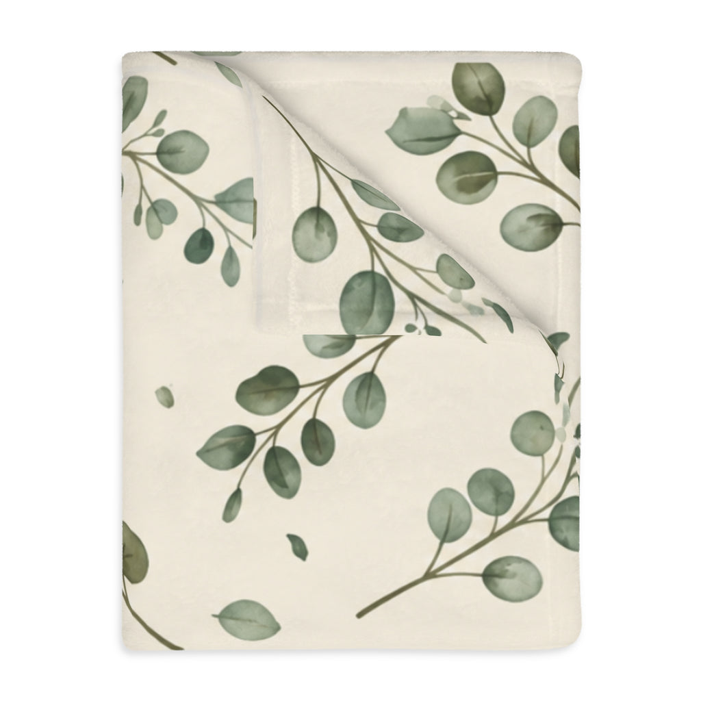 Botanical Eucalyptus Leaf Blanket