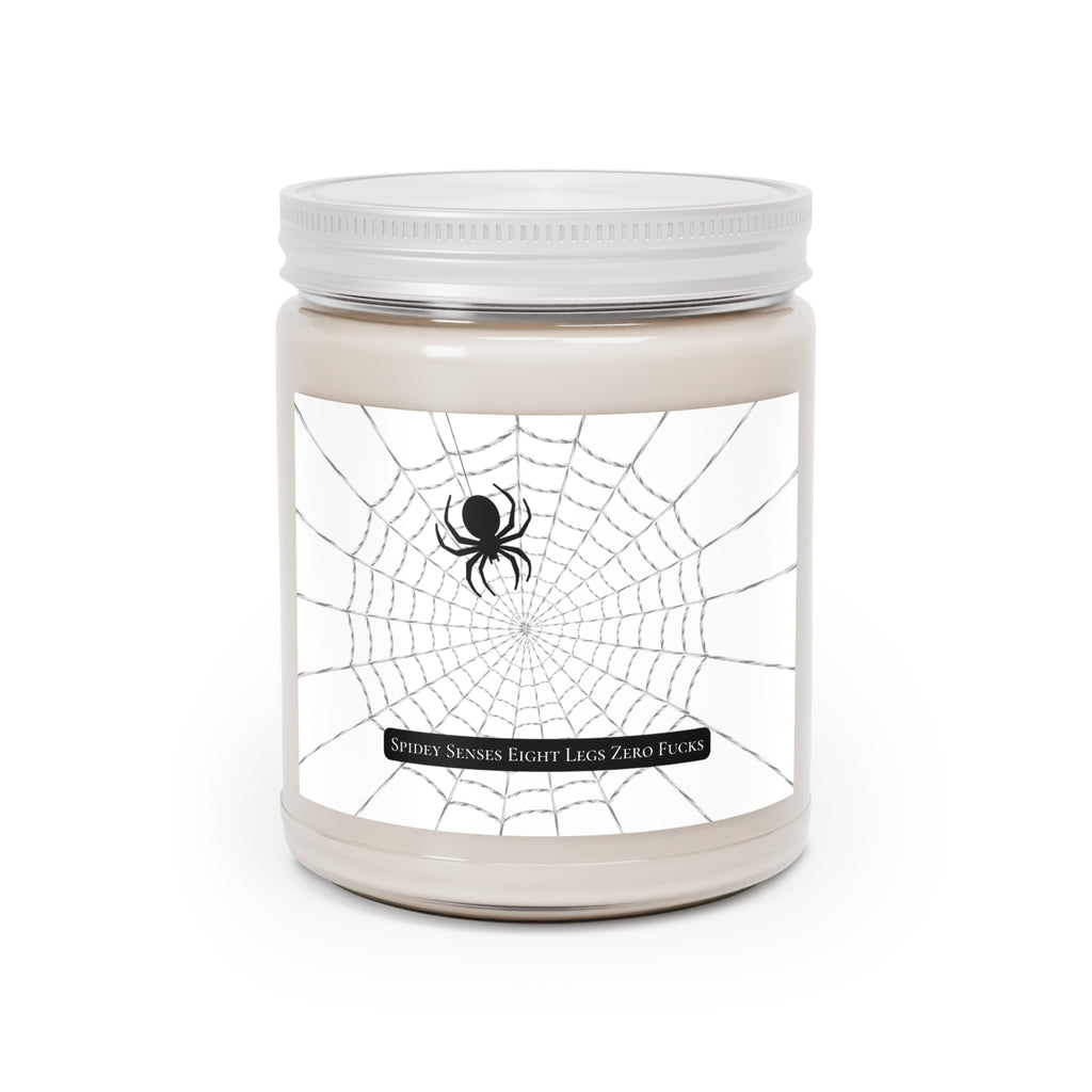 Spider Web 9oz Soy Candle — Scented Jar Candle with White Lid