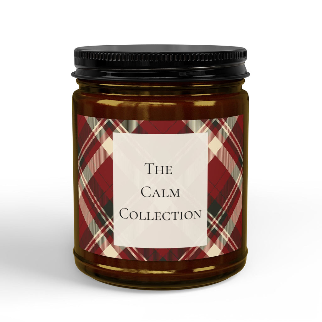 Calm Collection Plaid Scented Soy Candle