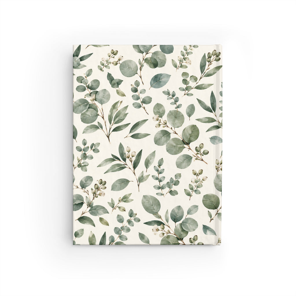Botanical Eucalyptus Ruled Journal — Floral Lined Notebook for Notes & Planning