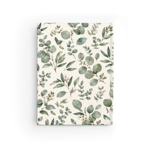 Botanical Eucalyptus Ruled Journal — Floral Lined Notebook for Notes & Planning