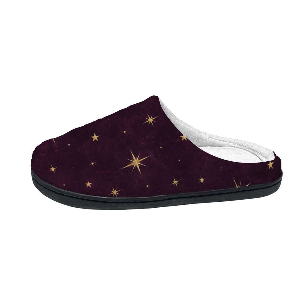 Starry Night Plush House Slippers