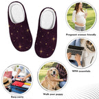 Starry Night Plush House Slippers