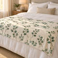 Botanical Eucalyptus Leaf Blanket
