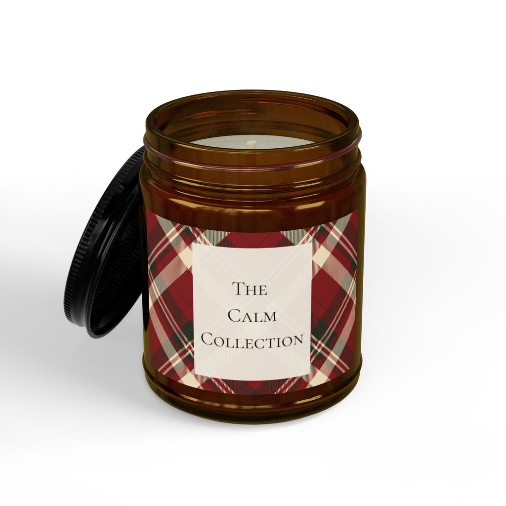 Calm Collection Plaid Scented Soy Candle