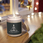 Meditating Skeleton Zen the F*ck Out Scented Soy Candle