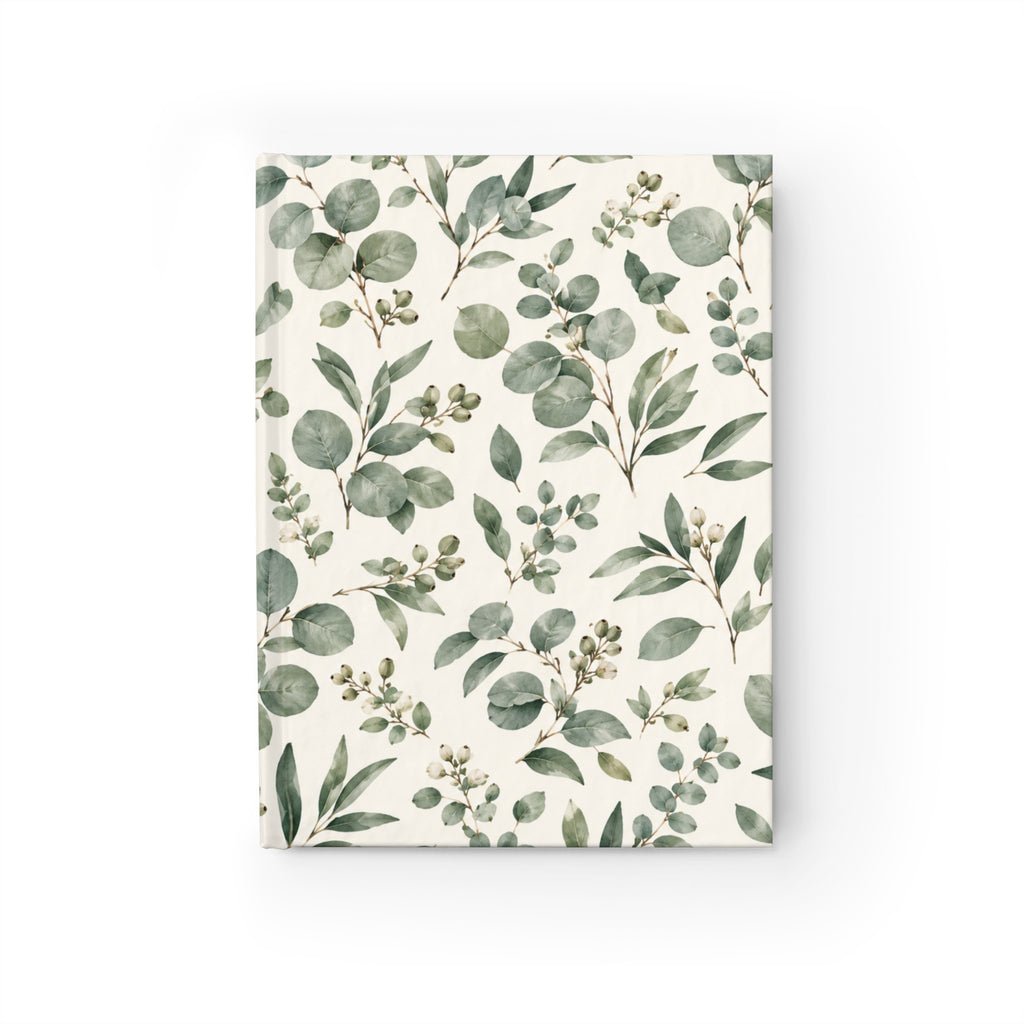 Botanical Eucalyptus Ruled Journal — Floral Lined Notebook for Notes & Planning