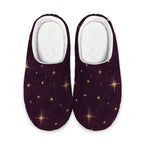 Starry Night Plush House Slippers