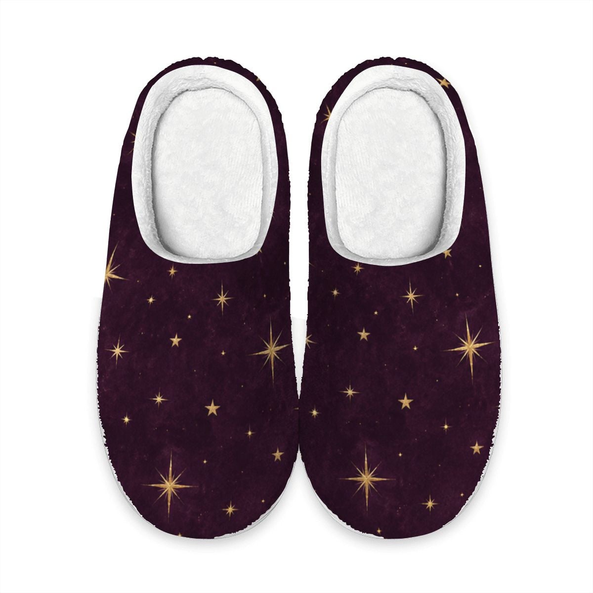 Starry Night Plush House Slippers