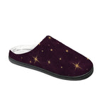 Starry Night Plush House Slippers