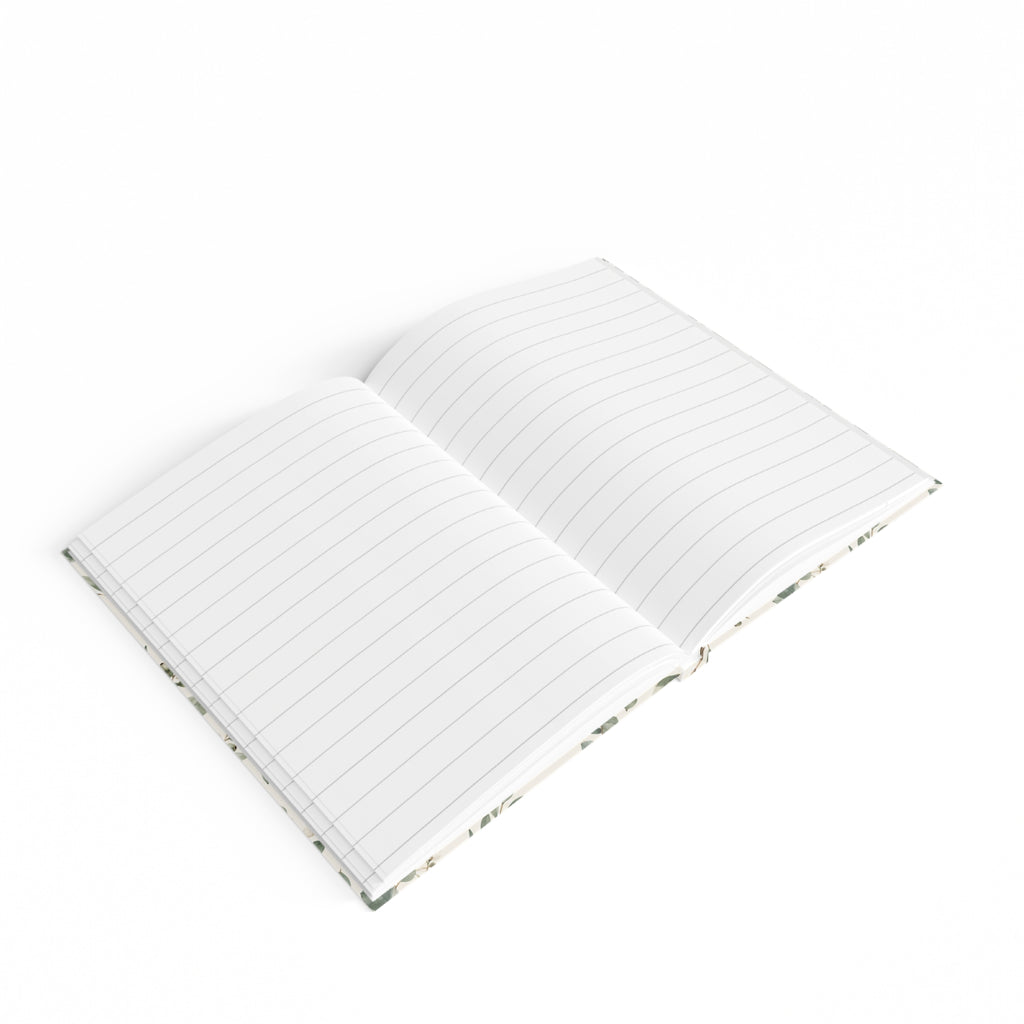 Botanical Eucalyptus Ruled Journal — Floral Lined Notebook for Notes & Planning