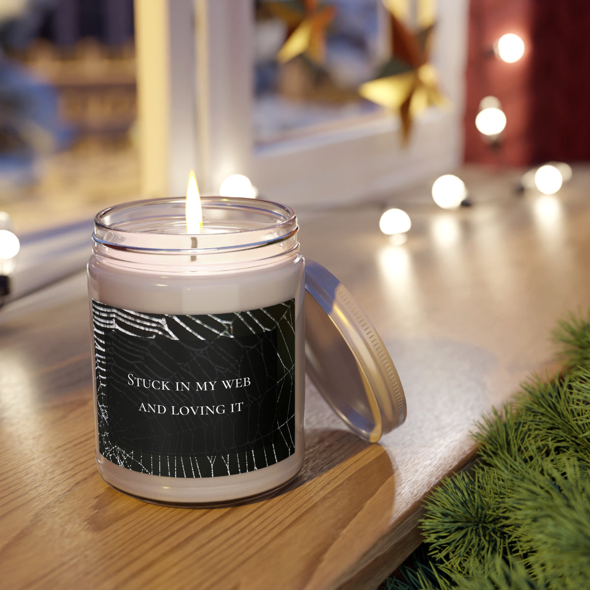 Soy Candle"Stuck in My Web and Loving It" (9oz)