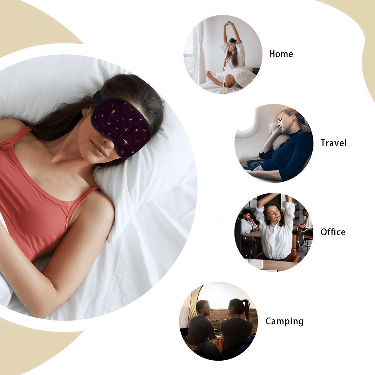 Starry Night Satin Sleep Mask